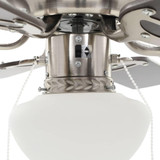 Ukrasni stropni ventilator sa svjetlom 82 cm tamnosmeđi Ukrasni stropni ventilator sa svjetlom 82 cm tamnosmeđi