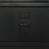 Stol s postoljem od masivne jelovine i čelika 100 x 50 x 76 cm