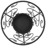 Stalak za kišobrane vintage stil od metala 26 x 46 cm crni Stalak za kišobrane vintage stil od metala 26 x 46 cm crni