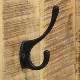 Zidne vješalice za kapute od masivnog drva manga 2 kom 36 x 110 x 3 cm