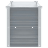 Vrtna sadilica od pocinčanog čelika 160 x 40 x 45 cm siva