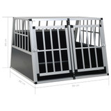 Kavez za pse s dvostrukim vratima 94 x 88 x 69 cm Kavez za pse s dvostrukim vratima 94 x 88 x 69 cm