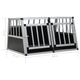 Kavez za pse s dvostrukim vratima 89 x 69 x 50 cm Kavez za pse s dvostrukim vratima 89 x 69 x 50 cm