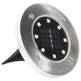 Solarne podne svjetiljke s LED žaruljama 8 kom bijele