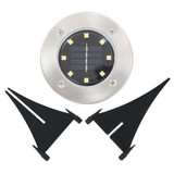 Solarne podne svjetiljke s LED žaruljama 8 kom bijele