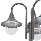 Vrtna trostruka stupna svjetiljka od aluminija E27 220 cm brončana