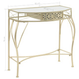 Bočni stolić u francuskom stilu metalni 82 x 39 x 76 cm zlatni Bočni stolić u francuskom stilu metalni 82 x 39 x 76 cm zlatni