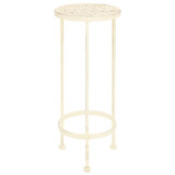 3-dijelni set stalaka za biljke od metala antikni bijeli 3-dijelni set stalaka za biljke od metala antikni bijeli