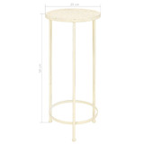 3-dijelni set stalaka za biljke od metala antikni bijeli 3-dijelni set stalaka za biljke od metala antikni bijeli