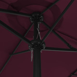 Vrtni suncobran s aluminijskom šipkom 460 x 270 cm bordo Vrtni suncobran s aluminijskom šipkom 460 x 270 cm bordo