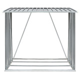 Vrtna ostava za drva od pocinčanog čelika 163 x 83 x 154 cm siva