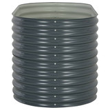 Vrtna sadilica od pocinčanog čelika 160 x 80 x 81 cm siva