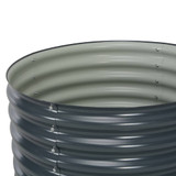 Vrtna sadilica od pocinčanog čelika 80 x 80 x 81 cm siva