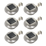 Vrtne solarne svjetiljke 6 kom LED okrugle 12 cm bijele Vrtne solarne svjetiljke 6 kom LED okrugle 12 cm bijele