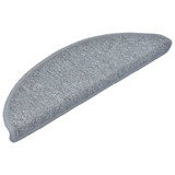 Otirači za stepenice 15 kom svijetlosivi 56 x 17 x 3 cm