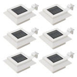 Vrtne solarne svjetiljke 6 kom LED kvadratne 12 cm bijele Vrtne solarne svjetiljke 6 kom LED kvadratne 12 cm bijele