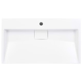 Umivaonik od lijevanih minerala/mramora 80 x 46 x 11 cm bijeli