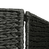 Sobna pregrada s 5 panela crna 193 x 160 cm od vodenog zumbula Sobna pregrada s 5 panela crna 193 x 160 cm od vodenog zumbula