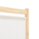 Sobna pregrada s 4 panela od tkanine 160 x 170 x 4 cm krem Sobna pregrada s 4 panela od tkanine 160 x 170 x 4 cm krem