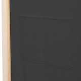 Sobna pregrada s 4 panela od tkanine 160 x 170 x 4 cm siva Sobna pregrada s 4 panela od tkanine 160 x 170 x 4 cm siva