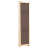 Sobna pregrada s 4 panela od tkanine 160 x 170 x 4 cm smeđa Sobna pregrada s 4 panela od tkanine 160 x 170 x 4 cm smeđa