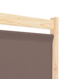 Sobna pregrada s 4 panela od tkanine 160 x 170 x 4 cm smeđa Sobna pregrada s 4 panela od tkanine 160 x 170 x 4 cm smeđa