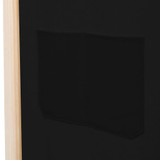 Sobna pregrada s 3 panela od tkanine 120 x 170 x 4 cm crna Sobna pregrada s 3 panela od tkanine 120 x 170 x 4 cm crna