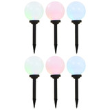 Vanjske solarne LED svjetiljke 6 kom kuglaste 20 cm RGB