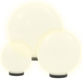 6-dijelni set LED kuglastih svjetiljki 20/30/40 cm PMMA