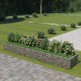 Gabionska sadilica od pocinčanog čelika 450 x 90 x 50 cm Gabionska sadilica od pocinčanog čelika 450 x 90 x 50 cm