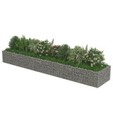 Gabionska sadilica od pocinčanog čelika 450 x 90 x 50 cm Gabionska sadilica od pocinčanog čelika 450 x 90 x 50 cm