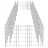 Gabionska sadilica od pocinčanog čelika 540 x 90 x 50 cm