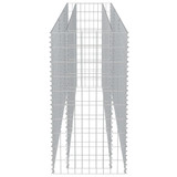 Gabionska sadilica od pocinčanog čelika 270 x 50 x 100 cm