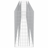 Gabionska sadilica od pocinčanog čelika 450 x 50 x 100 cm