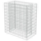 Gabionska sadilica od pocinčanog čelika 90 x 50 x 100 cm