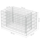 Gabionska sadilica od pocinčanog čelika 90 x 50 x 50 cm Gabionska sadilica od pocinčanog čelika 90 x 50 x 50 cm