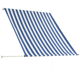Tenda na uvlačenje 150 x 150 cm plavo-bijela