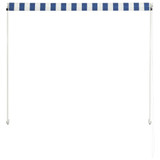 Tenda na uvlačenje 150 x 150 cm plavo-bijela