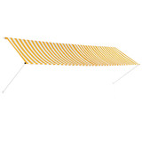 Tenda na uvlačenje 400 x 150 cm žuto-bijela