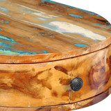 Radni stol od masivnog obnovljenog drva sa željeznim nogama