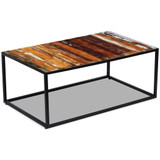 Stolić za kavu od masivnog obnovljenog drva 100 x 60 x 40 cm Stolić za kavu od masivnog obnovljenog drva 100 x 60 x 40 cm