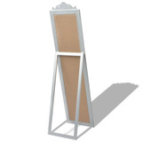 Samostojeće Ogledalo Barokni stil 160x40 cm Srebrna boja