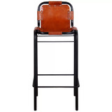 Barske Stolice 2 kom prava koža 46x45x94 cm