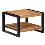 Stolić za kavu od masivnog bagremovog drva 60 x 60 x 40 cm