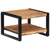 Stolić za kavu od masivnog bagremovog drva 60 x 60 x 40 cm