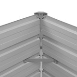 Povišena vrtna gredica smeđa 100 x 40 x 45 cm pocinčani čelik