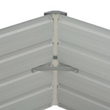 Povišena vrtna gredica antracit 129x129x45 cm pocinčani čelik Povišena vrtna gredica antracit 129x129x45 cm pocinčani čelik