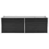 Povišena vrtna gredica antracit 240x80x77 cm pocinčani čelik Povišena vrtna gredica antracit 240x80x77 cm pocinčani čelik