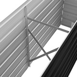Povišena vrtna gredica antracit 160x40x77 cm pocinčani čelik Povišena vrtna gredica antracit 160x40x77 cm pocinčani čelik