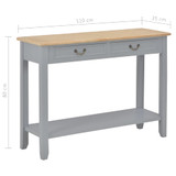 Konzolni stol sivi 110 x 35 x 80 cm drveni Konzolni stol sivi 110 x 35 x 80 cm drveni